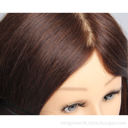 beautiful cosmetology mannequin head 100 human hair ,human hair manikin head training